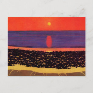 Felix Vallotton - Sonnenuntergang mit Villerville Postkarte