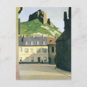 Felix Vallotton - Stadtplatz in Andlys Postkarte