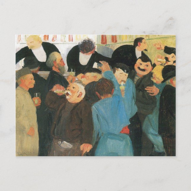 Felix Vallotton - The Bistro Postkarte (Vorderseite)