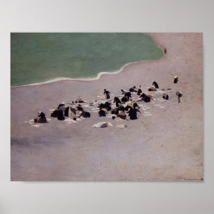 Felix Vallotton-Washerwomen bei Etretat Poster
