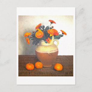 Félix Vallottons Tagetes und Mandarinen (1924) Postkarte
