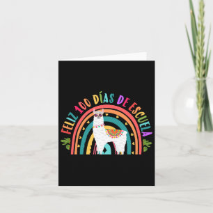 Feliz 100 Dias de Escuela 100 Tage Spanischschule Karte