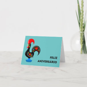 Feliz Aniversário, portugiesischer Geburtstag Karte