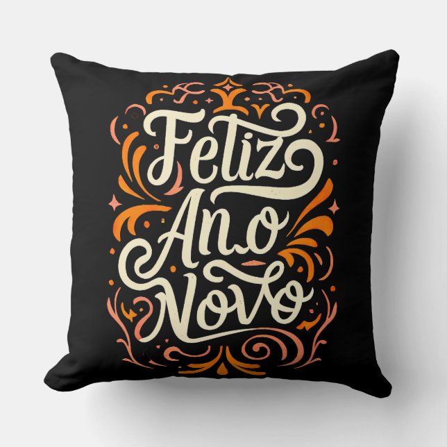 Feliz Ano Novo Kissen (Vorderseite)