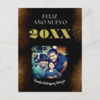Feliz Año Nuevo Elegantes Calligrafy Script-Foto