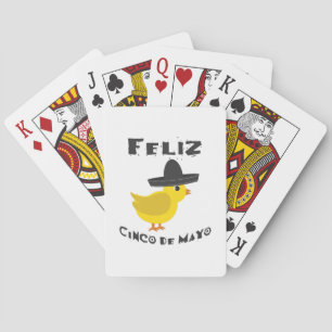 Feliz Cinco De Mayo Chick Spielkarten