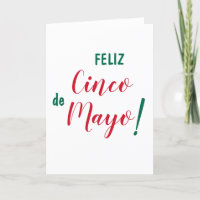 Feliz Cinco de Mayo Green White Script Brush