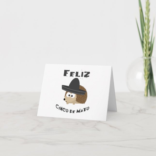 Feliz Cinco De Mayo - Igel Karte (Vorderseite)