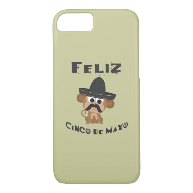 Feliz Cinco De Mayo Monkey Case-Mate iPhone Hülle (Rückseite)