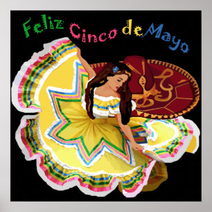 Feliz Cinco de Mayo Print Poster