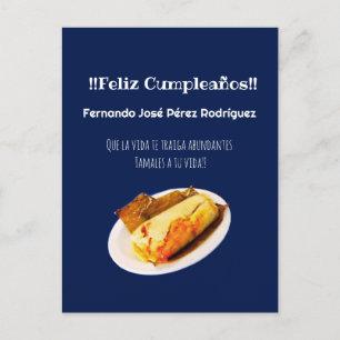 Feliz Cumpleaños bis el Comelón de Tamales Postkarte
