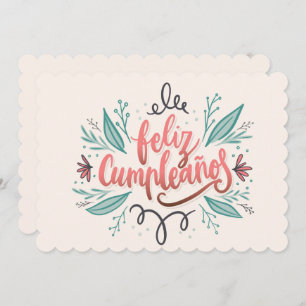 Feliz Cumpleanos Feiertagskarte