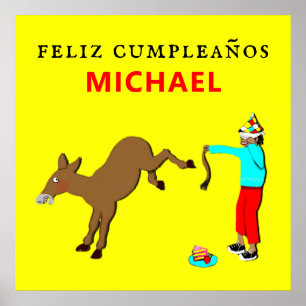 feliz cumpleanos Geburtstagsparty Poster