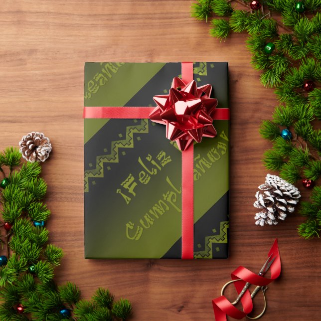 Feliz cumpleanos geschenkpapier (Feiertagsgeschenk)