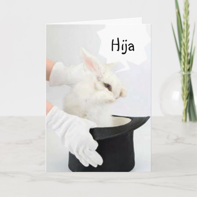 FELIZ CUMPLEANOS HIJA-GLÜCKLICH BIRTHTAGDAUGHER KARTE (Vorderseite)