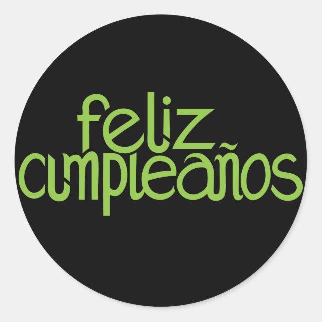 Feliz Cumpleaños Limon Sticker (Vorderseite)