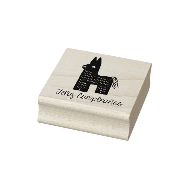 Feliz Cumpleaños Piñata Geburtstagskautschuk Brief Gummistempel (Stempel)