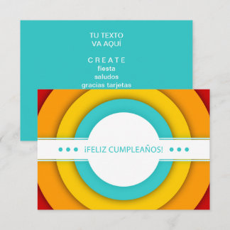 Feliz cumpleanos retro einladung