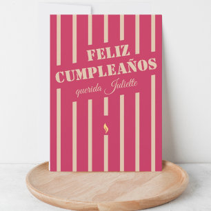Feliz cumpleaños spanische Geburtstagskarte