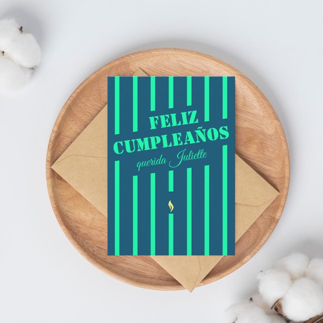 Feliz cumpleaños spanische Geburtstagskarte (Von Creator hochgeladen)