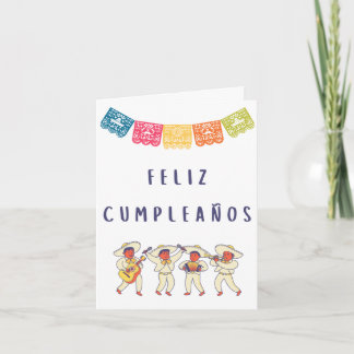 Feliz cumpleaños Spanischer Geburtstag Karte