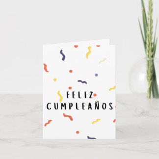 Feliz cumpleaños Spanischer Geburtstag Karte