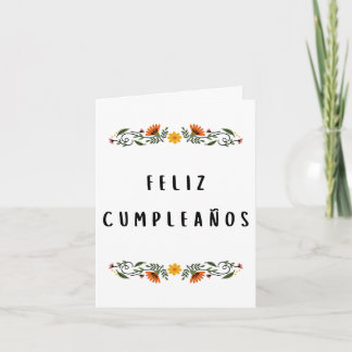 Feliz cumpleaños Spanischer Geburtstag Karte