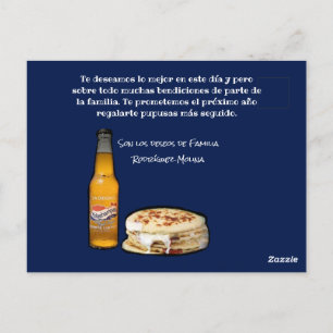 Feliz Cumpleaños zu el Comelón de Pupusas Postkarte