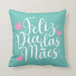 Feliz Dia Das Mães Frohe Mutter-Day-Throw-Pillow Kissen
