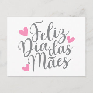 Feliz Dia Das Mães glücklich Muttertag Postkarte
