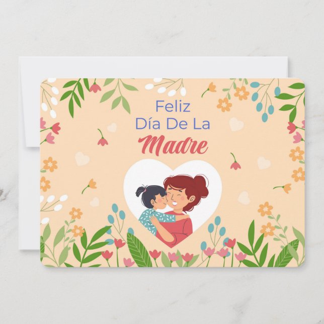 Feliz Dia De La Madre Feiertagskarte (Vorderseite)