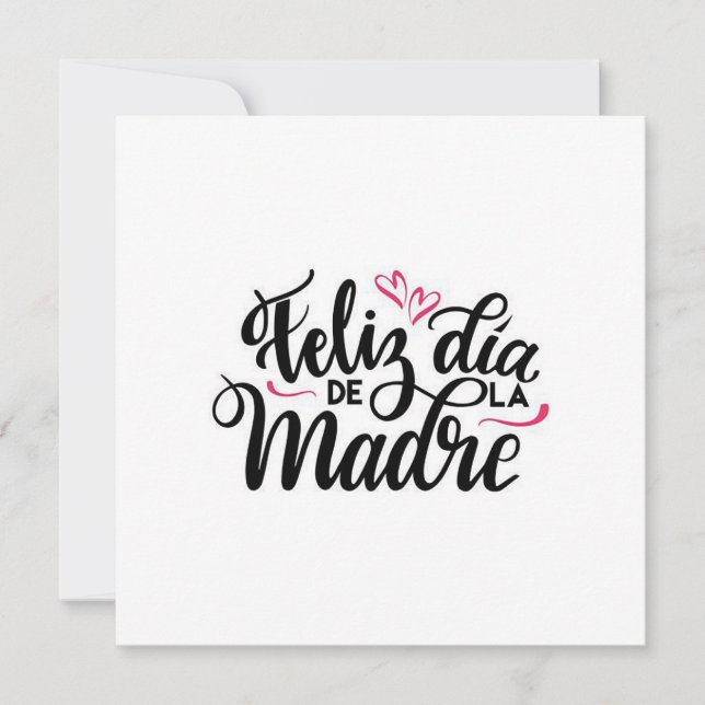 Feliz Dia De Le Madre Feiertagskarte (Vorderseite)