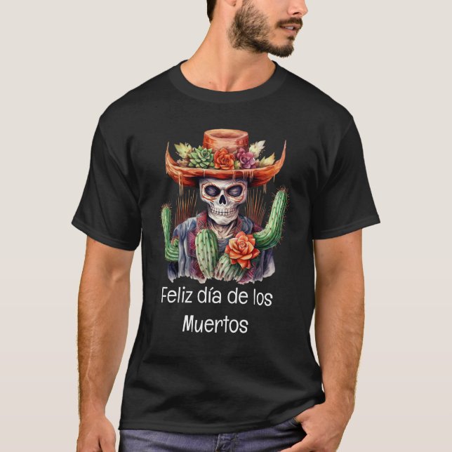 Feliz día de los Muertos T - Shirt (Vorderseite)