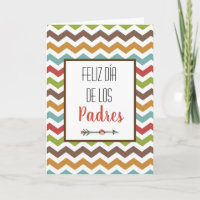 Feliz Dia De Los Padres Spanische Tageskarte des V