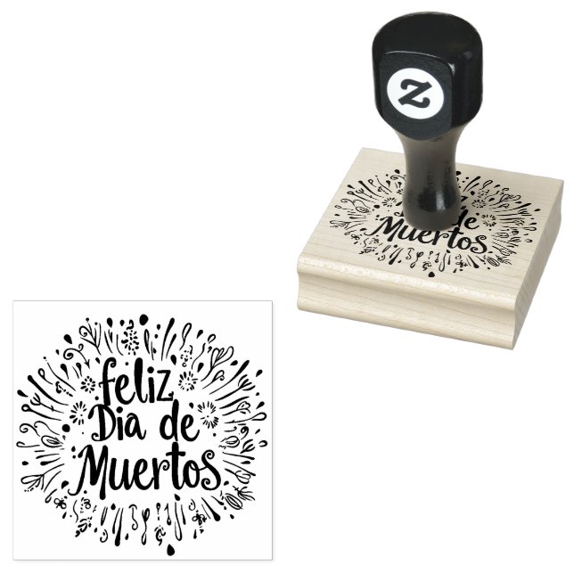 ☠️ Feliz Día de Muertos Gummistempel (Stempel)