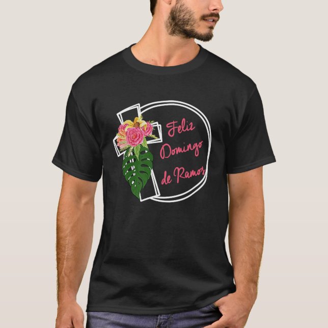 Feliz Domingo de Ramos Palm Sunday T-Shirt (Vorderseite)