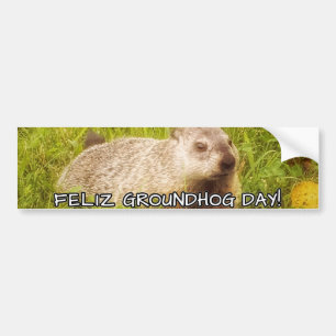 Feliz Groundhog Day! Autoaufkleber