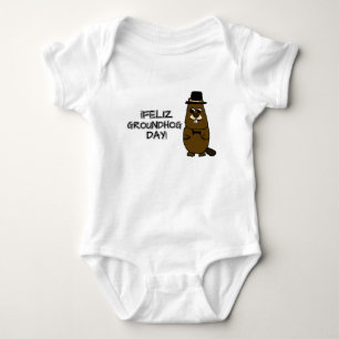 Feliz Groundhog Day! Baby Strampler