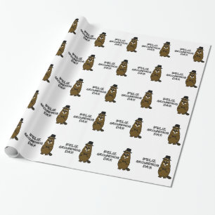 Feliz Groundhog Day! Geschenkpapier