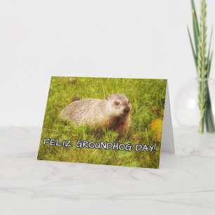 Feliz Groundhog Day! Karte
