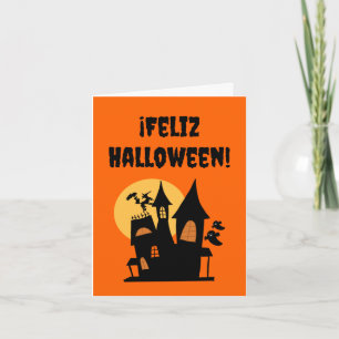 Feliz Halloween (Spanisches Halloween) Karte