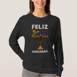 Feliz Hanukkah Mexican Hat Festival of Lights Chan T-Shirt<br><div class="desc">Feliz Hanukkah Mexican Hat Festival of Lights Chanukah.</div>
