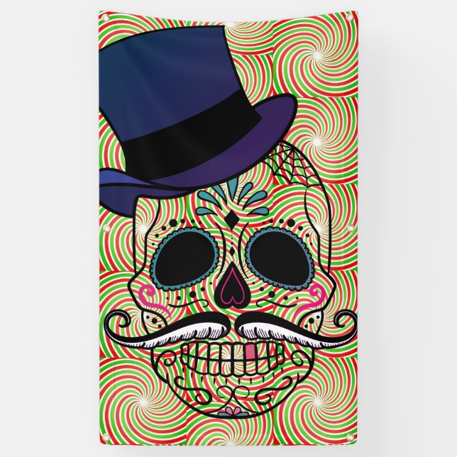 FELIZ MUERTOS Banner MIT GROMMETS (Vertikal)