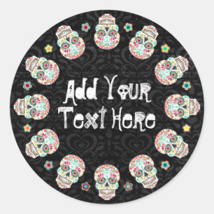 Feliz Muertos - Custom Sugar Skull Stickers