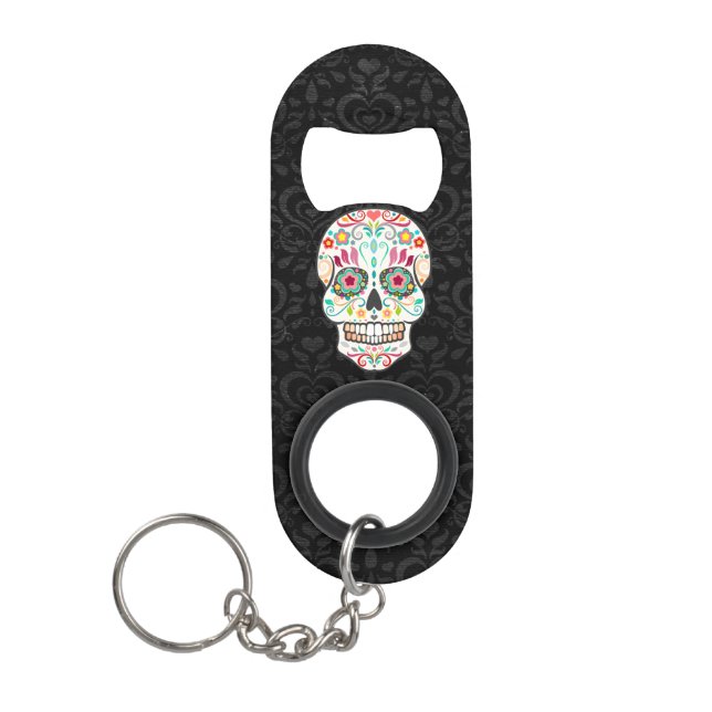 Feliz Muertos - festlicher Mini Flaschenöffner (Vorderseite)