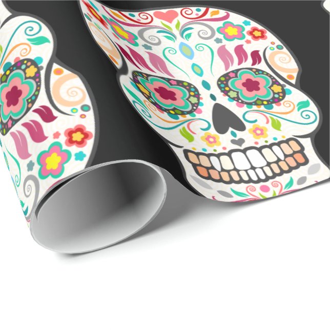 Feliz Muertos - glückliches Geschenkpapier (Rolleneckpunkt)