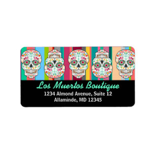 Feliz Muertos - kundenspezifische Adressaufkleber