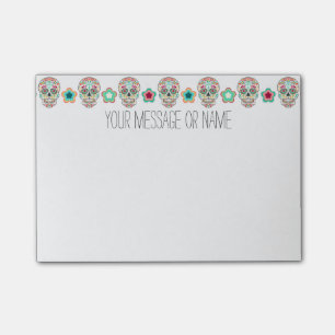 Feliz Muertos - kundenspezifische Zuckerschädel Post-it Klebezettel