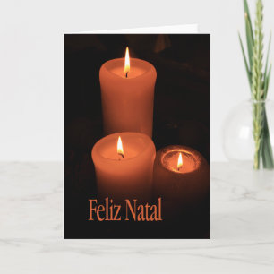 Feliz Natal Burning Kerzen Weihnachten