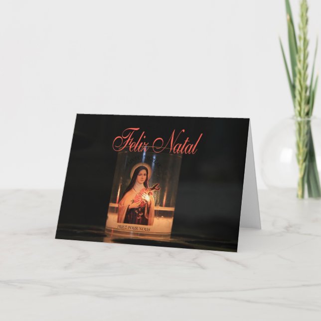 Feliz Natal Burning Kerzen Weihnachten (Vorderseite)